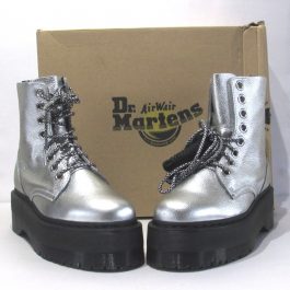 Dr Martens Jadon Max Metallic Leather Platform 40